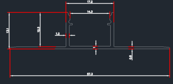 LED Alu Unterputz Profil Z-5713 inkl. Abdeckung matt 2000mm